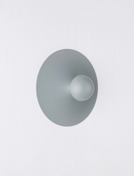 Nova Luce LED Wandleuchte Edem 9W warmweiss 3000K Blaugrau Stahl Aluminium Ø25cm 9870051