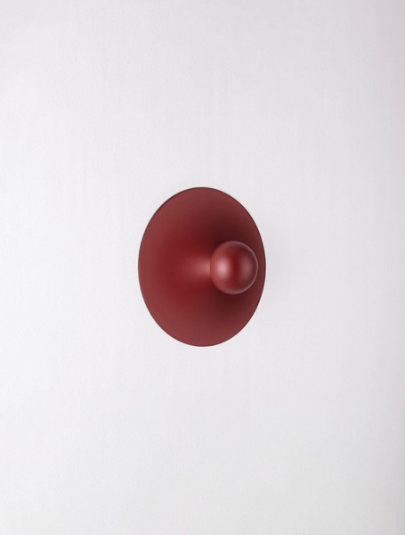 Nova Luce LED Wandleuchte Edem 9W warmweiss 3000K Rot Stahl Aluminium Ø25cm 9870052