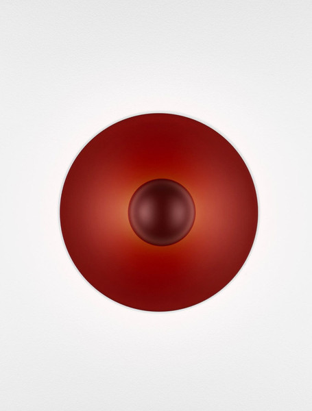 Nova Luce LED Wandleuchte Edem 9W warmweiss 3000K Rot Stahl Aluminium Ø25cm 9870052