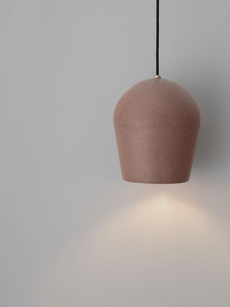 Nova Luce Pendelleuchte Omio E27 IP55 Rot Beton Ø20cm 9919101
