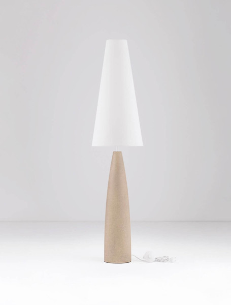 Nova Luce Stehleuchte Mizu E27 Creme Weiß Gips 130cm 9919103