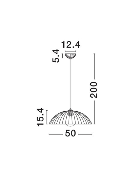 Nova Luce Pendelleuchte Ammos E27 Grau Beton Ø50cm 9919115