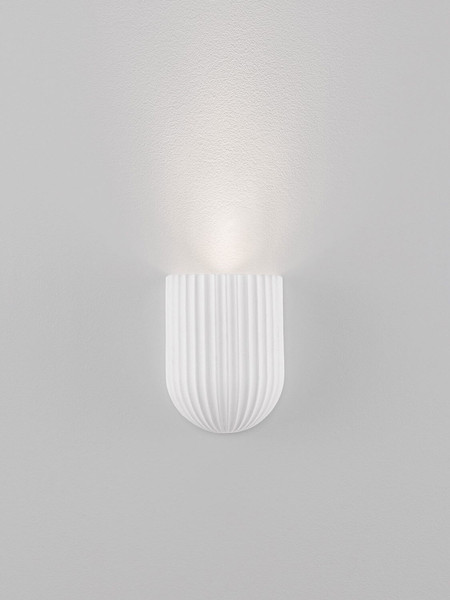 Nova Luce Wandleuchte Ammos GU10 Weiß Gips 16,5x12cm 9919116