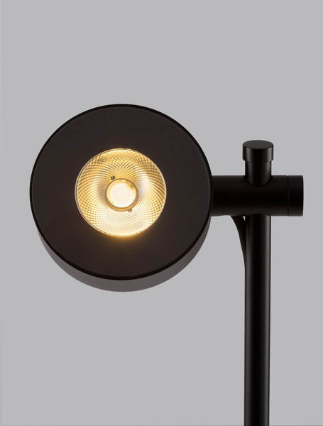 Nova Luce LED Wegeleuchte Dyol drehbar 7W warmweiss 3000K IP65 salzwasserfest Schwarz Aluminium 102cm 9923400