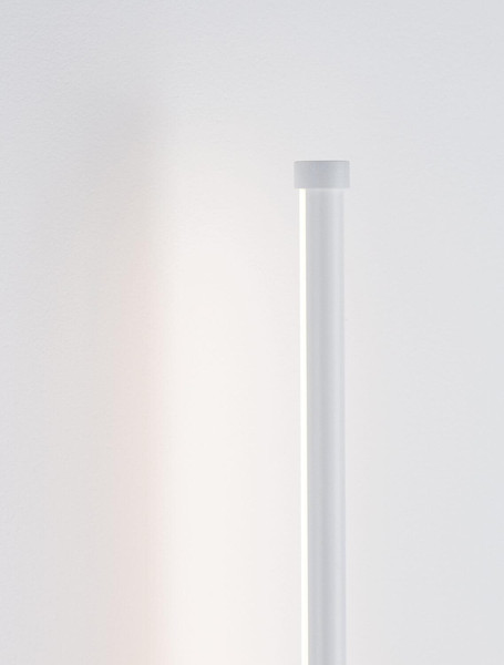 Nova Luce LED Außen-Wandleuchte Ridge 12W warmweiss 3000K IP65 salzwasserfest Weiß Aluminium 65x8cm 9923405