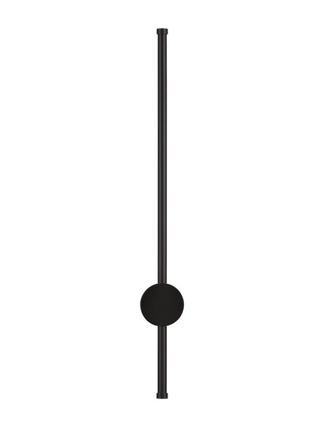 Nova Luce LED Außen-Wandleuchte Ridge 12W warmweiss 3000K IP65 salzwasserfest Schwarz Aluminium 65x8cm 9923406