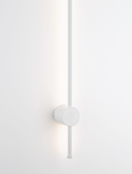 Nova Luce LED Außen-Wandleuchte Ridge 19W warmweiss 3000K IP65 salzwasserfest Weiß Aluminium 97x8cm 9923407