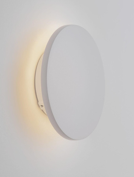 Nova Luce LED Außen-Wandleuchte Copper 7W warmweiss 3000K IP65 salzwasserfest Weiß Aluminium Ø13,5cm 9923411