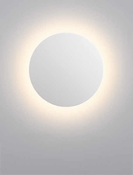 Nova Luce LED Außen-Wandleuchte Copper 12W warmweiss 3000K IP65 salzwasserfest Weiß Aluminium Ø24cm 9923415