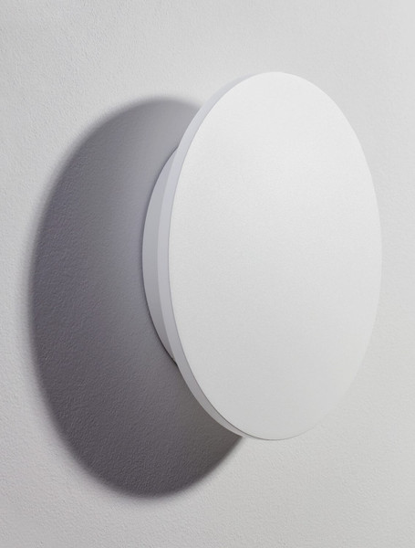 Nova Luce LED Außen-Wandleuchte Copper 12W warmweiss 3000K IP65 salzwasserfest Weiß Aluminium Ø24cm 9923415