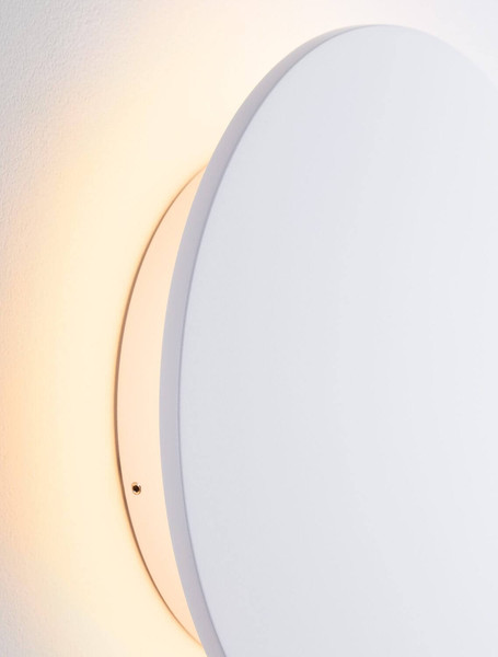 Nova Luce LED Außen-Wandleuchte Copper 16W warmweiss 3000K IP65 salzwasserfest Weiß Aluminium Ø30cm 9923417