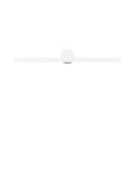 Nova Luce LED Außen-Wandleuchte Breggo 12W warmweiss 3000K IP54 Weiß Aluminium 61x10cm 9923419