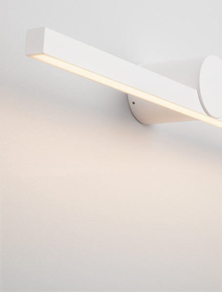 Nova Luce LED Außen-Wandleuchte Breggo 12W warmweiss 3000K IP54 Weiß Aluminium 61x10cm 9923419