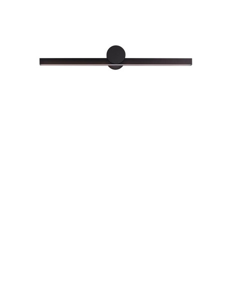 Nova Luce LED Außen-Wandleuchte Breggo 12W warmweiss 3000K IP54 Schwarz Aluminium 61x10cm 9923420