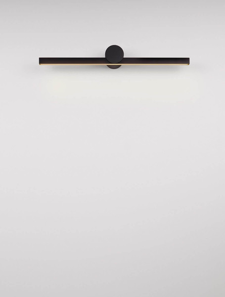 Nova Luce LED Außen-Wandleuchte Breggo 12W warmweiss 3000K IP54 Schwarz Aluminium 61x10cm 9923420