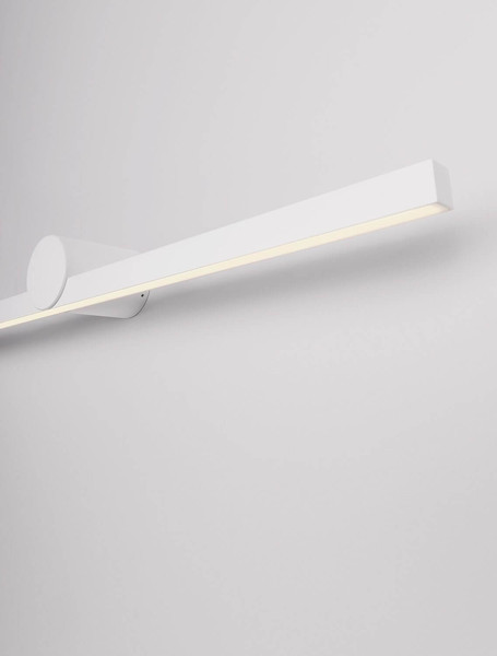 Nova Luce LED Außen-Wandleuchte Breggo 17W warmweiss 3000K IP54 Weiß Aluminium 81x10cm 9923421