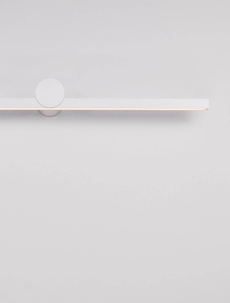 Nova Luce LED Außen-Wandleuchte Breggo 17W warmweiss 3000K IP54 Weiß Aluminium 81x10cm 9923421