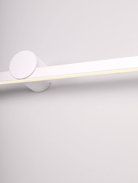 Nova Luce LED Außen-Wandleuchte Breggo 17W warmweiss 3000K IP54 Weiß Aluminium 81x10cm 9923421