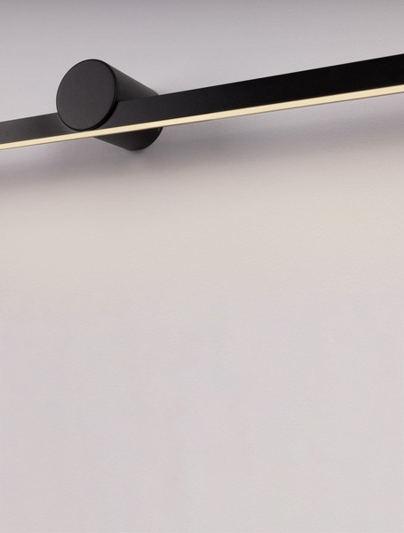 Nova Luce LED Außen-Wandleuchte Breggo 17W warmweiss 3000K IP54 Schwarz Aluminium 81x10cm 9923422