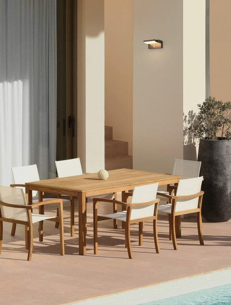 Nova Luce LED Solar-Wandleuchte Gerber schwenkbar 20W warmweiss 3000K Bewegungsmelder IP54 salzwasserfest Schwarz Aluminium 21x16,5cm 9923423