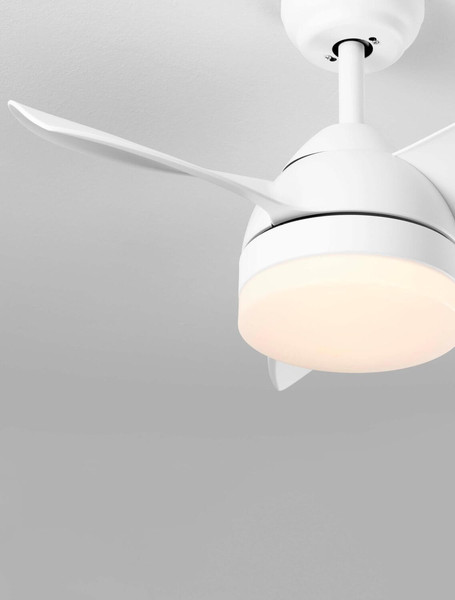 Nova Luce LED Deckenventilator Nerina 18W Weiß Metall Ø76cm 9952379