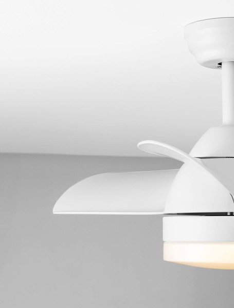 Nova Luce LED Deckenventilator Nerina 18W Weiß Metall Ø76cm 9952379