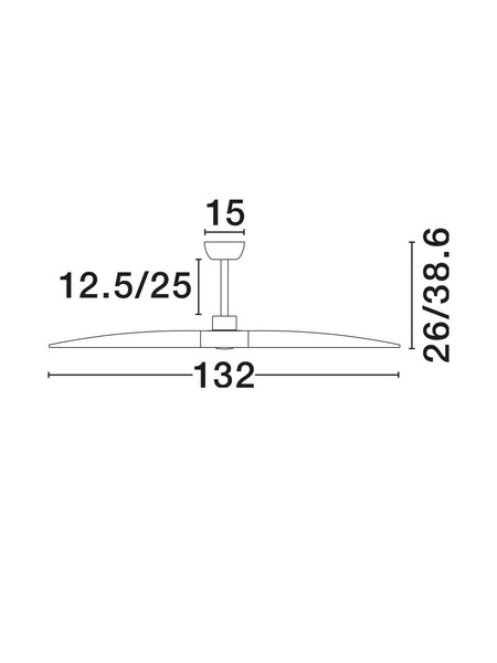 Nova Luce Deckenventilator Arcadia Schwarz Holz Metall Ø132cm 9953199
