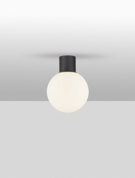 Nova Luce Außen-Deckenleuchte Spix E27 IP54 Anthrazit Aluminium Ø20cm 9971453