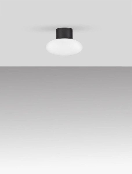 Nova Luce LED Außen-Deckenleuchte Ali 6W warmweiss 3000K IP65 salzwasserfest Anthrazit Aluminium Ø17,5cm 9971456