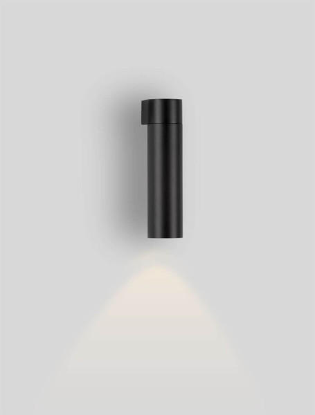 Nova Luce LED Außen-Wandleuchte Lusy 5W warmweiss 3000K IP65 salzwasserfest Anthrazit Aluminium Ø5cm 9971457
