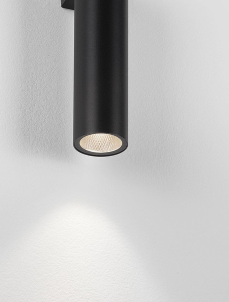 Nova Luce LED Außen-Wandleuchte Lusy 5W warmweiss 3000K IP65 salzwasserfest Anthrazit Aluminium Ø5cm 9971457