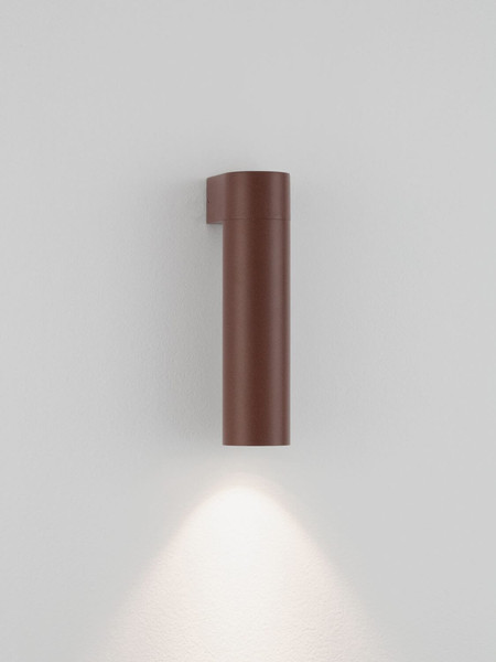Nova Luce LED Außen-Wandleuchte Lusy 5W warmweiss 3000K IP65 salzwasserfest Cortenstahl Aluminium Ø5cm 9971459