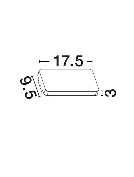 Nova Luce LED Außen-Wandleuchte Artu 10W warmweiss 3000K IP65 Schwarz Aluminium 17,5x9,5cm 9971460