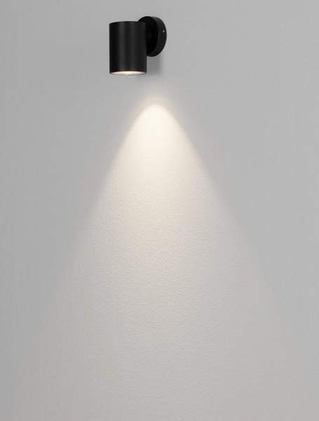 Nova Luce LED Außen-Wandleuchte Jackie 3W warmweiss 3000K IP65 salzwasserfest Anthrazit Aluminium Ø6cm 9971462