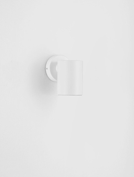 Nova Luce LED Außen-Wandleuchte Jackie 3W warmweiss 3000K IP65 salzwasserfest Weiß Aluminium Ø6cm 9971463
