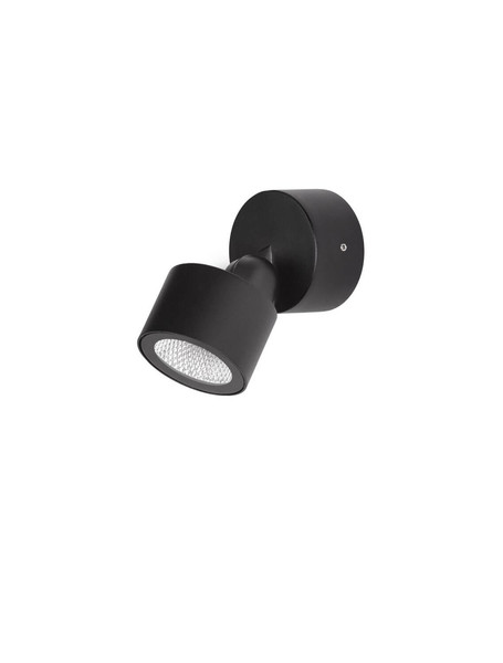 Nova Luce LED Außen-Wandleuchte Helmet schwenkbar 5W warmweiss 3000K IP65 salzwasserfest Anthrazit Aluminium Ø7,5cm 9971468