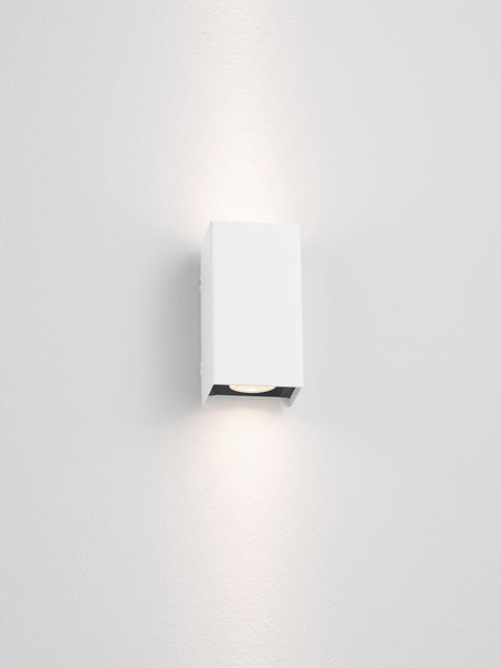Nova Luce LED Außen-Wandleuchte Elio 6W warmweiss 3000K IP65 salzwasserfest Weiß Aluminium 13x7cm 9971471