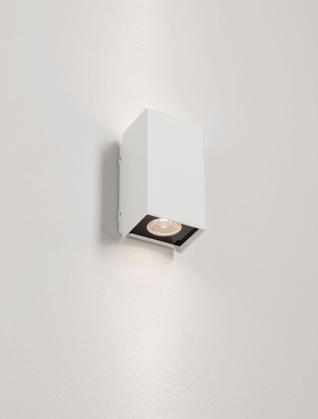 Nova Luce LED Außen-Wandleuchte Elio 6W warmweiss 3000K IP65 salzwasserfest Weiß Aluminium 13x7cm 9971471
