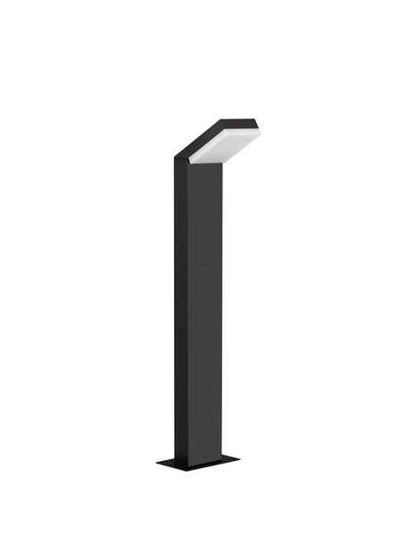 Nova Luce LED Wegeleuchte Farge 12W warmweiss 3000K IP65 salzwasserfest Anthrazit Aluminium 76cm 9971478