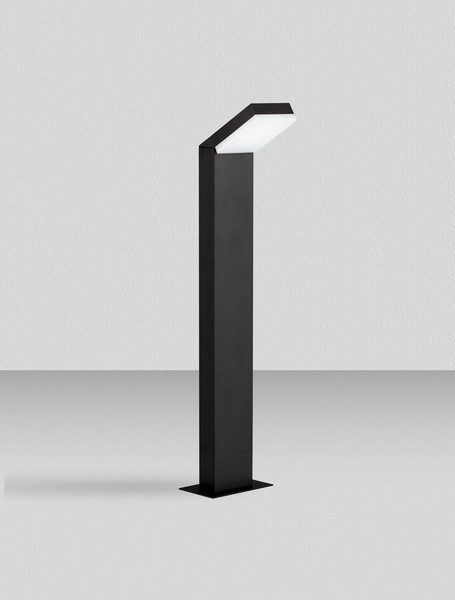 Nova Luce LED Wegeleuchte Farge 12W warmweiss 3000K IP65 salzwasserfest Anthrazit Aluminium 76cm 9971478