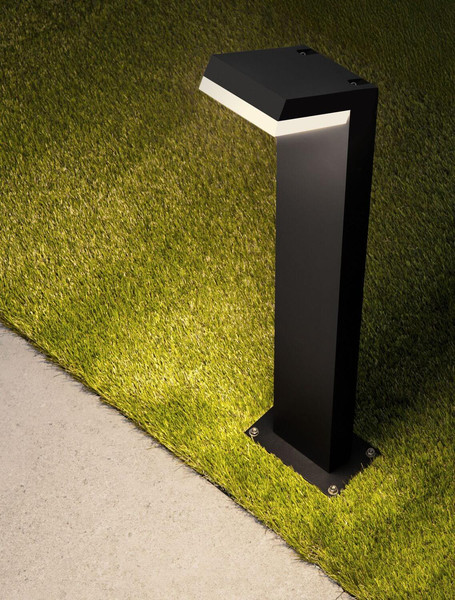 Nova Luce LED Wegeleuchte Farge 12W warmweiss 3000K IP65 salzwasserfest Anthrazit Aluminium 76cm 9971478
