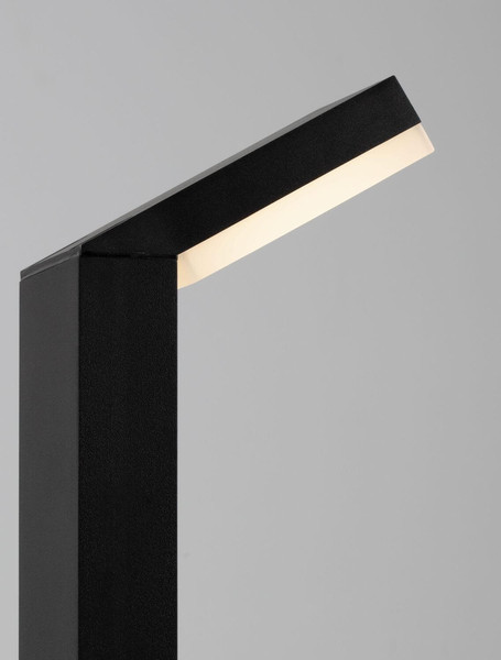 Nova Luce LED Wegeleuchte Farge 12W warmweiss 3000K IP65 salzwasserfest Anthrazit Aluminium 76cm 9971478