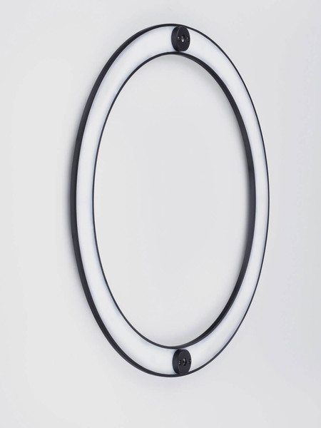 Nova Luce LED Wandleuchte Lyb 27W warmweiss 3000K Schwarz Aluminium Ø40cm 9980578