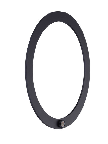 Nova Luce LED Wandleuchte Lyb 27W warmweiss 3000K Schwarz Aluminium Ø40cm 9980579