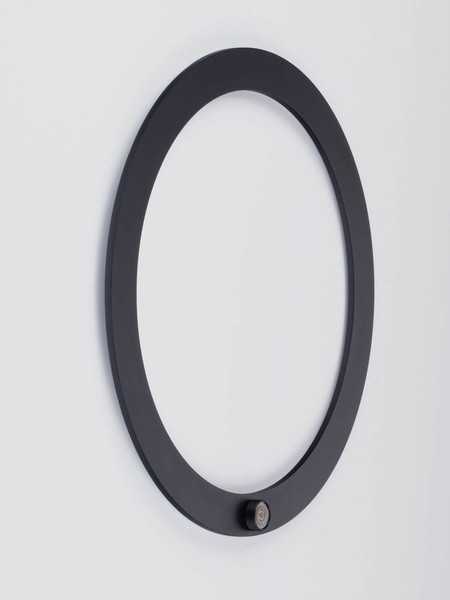 Nova Luce LED Wandleuchte Lyb 27W warmweiss 3000K Schwarz Aluminium Ø40cm 9980579