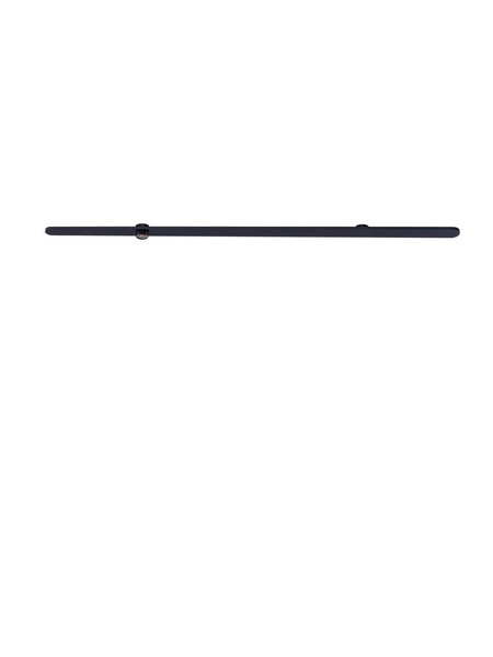 Nova Luce LED Wandleuchte Lyb 19W warmweiss 3000K Schwarz Aluminium 85x4cm 9980582