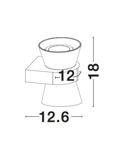 Nova Luce BOCCALE Wandleuchte G9 2-fach Chrom 12x12,6x18cm dimmbar 1300301312