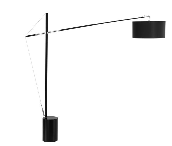 Nova Luce TRACCIA Stehlampe E27 Schwarz 195x40x165cm 41455401
