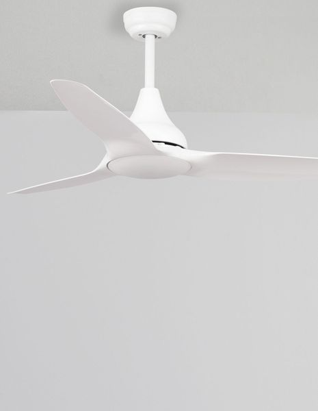 Nova Luce SAMOA LED Ventilator Weiß 18W Warmweiss 35-48x122cm 5267301