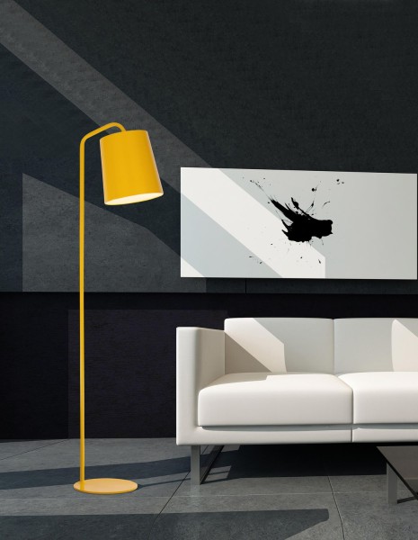 Nova Luce STABILE Stehlampe E27 Gold 188x30cm 549601